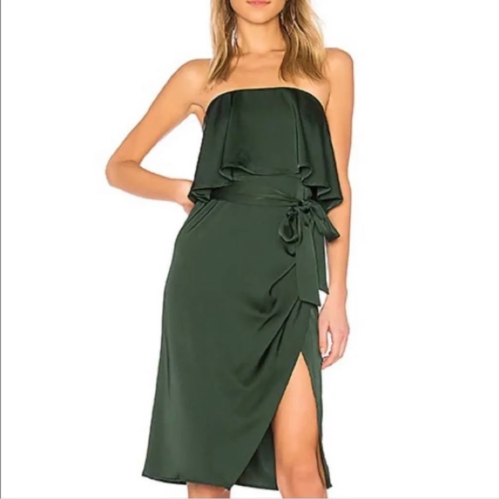 Lovers and Friends Strapless Midi Dress | Color: Green |Size: XS